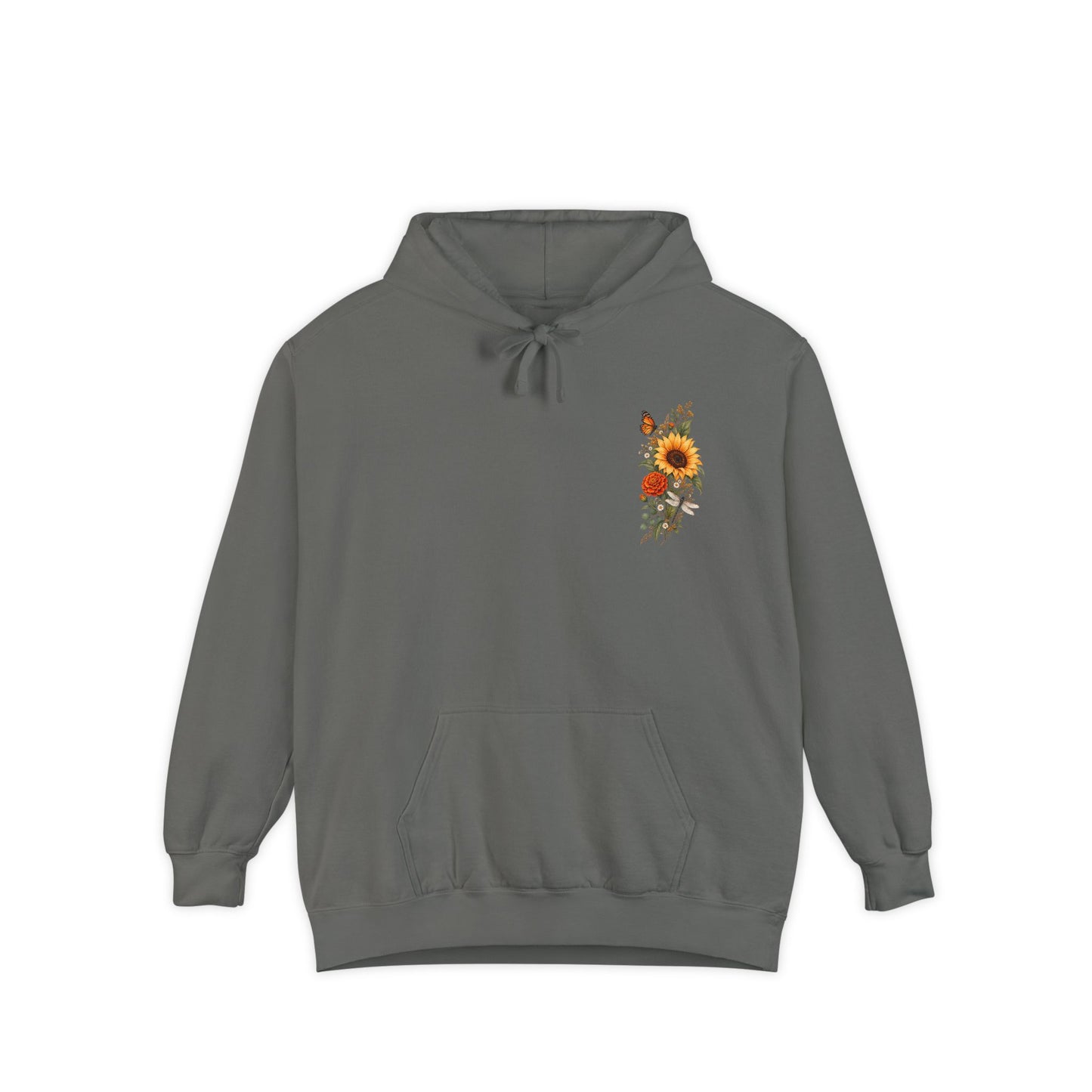 Sunflowers and Marigold Garment-Dyed Hoodie