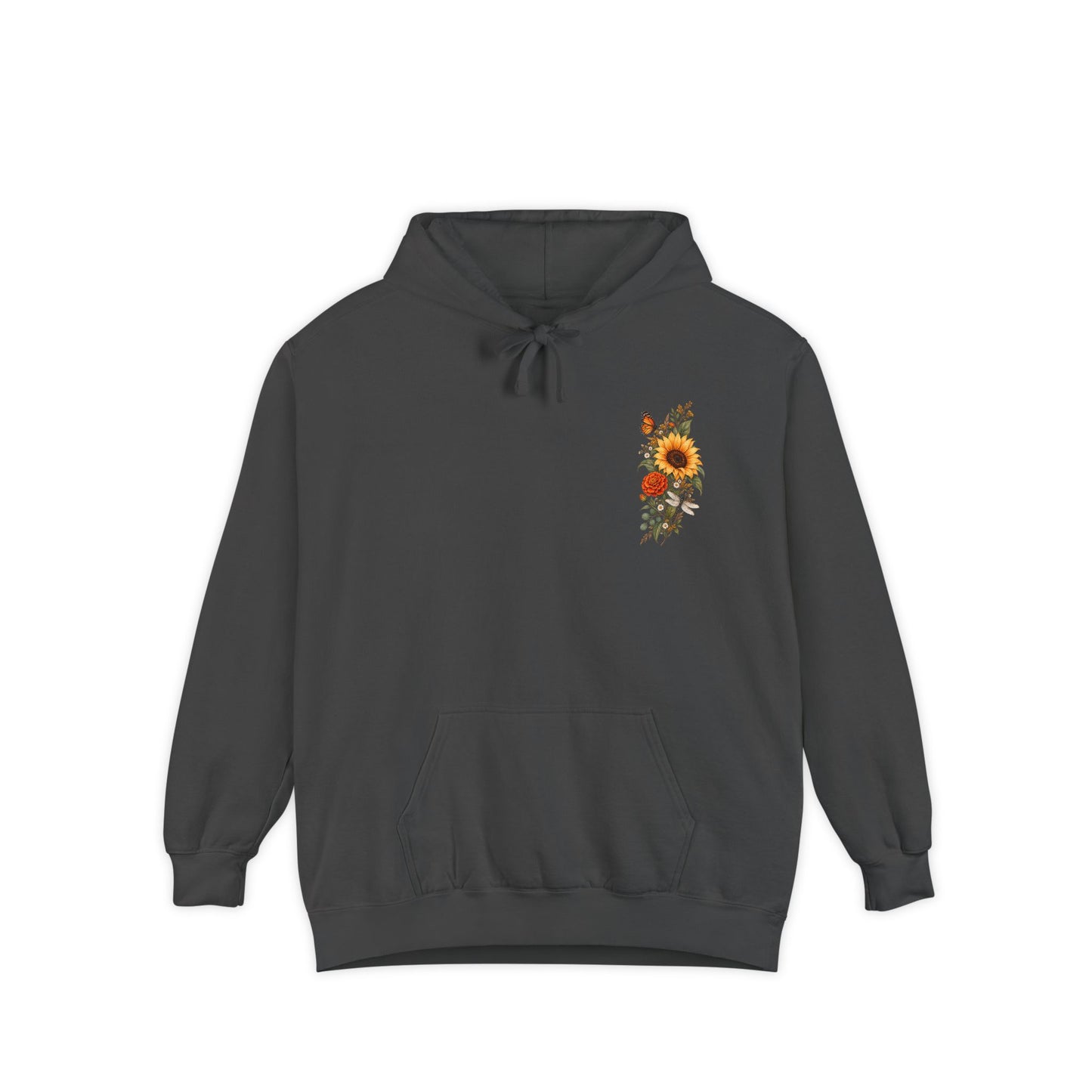 Sunflowers and Marigold Garment-Dyed Hoodie