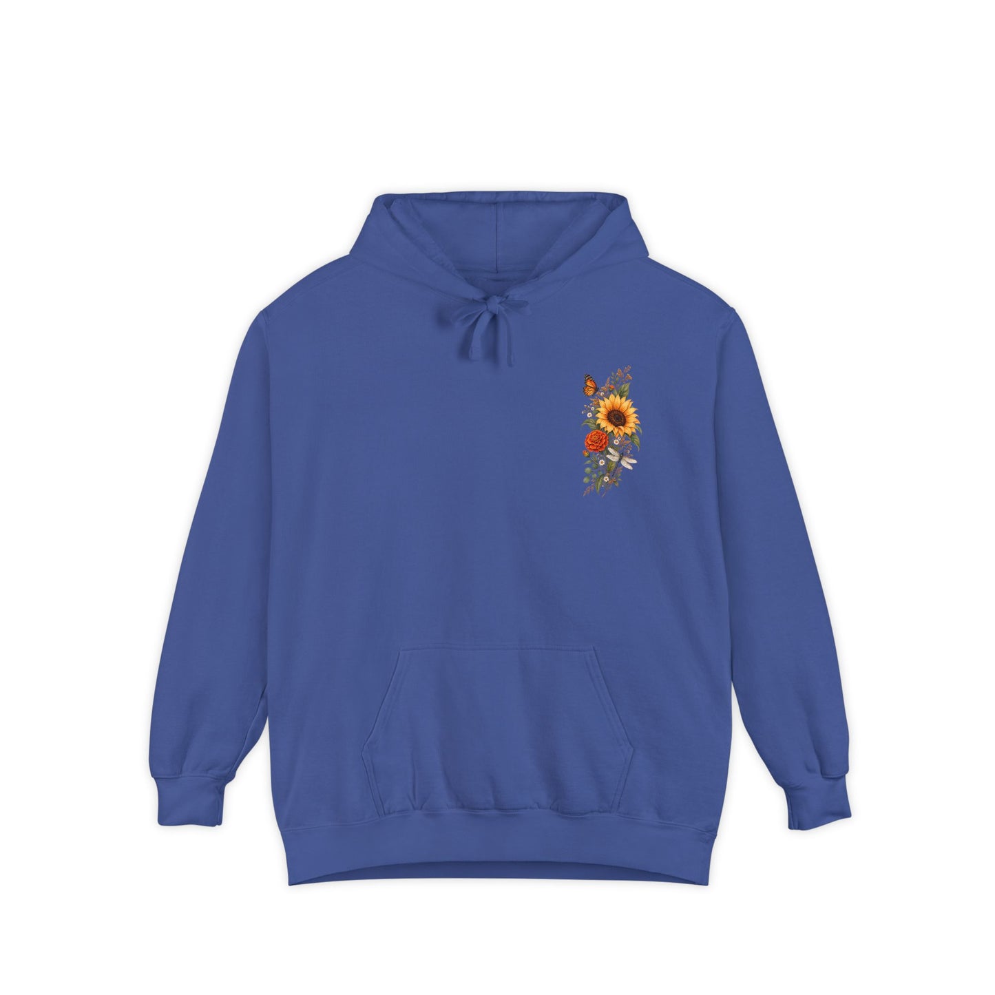 Sunflowers and Marigold Garment-Dyed Hoodie