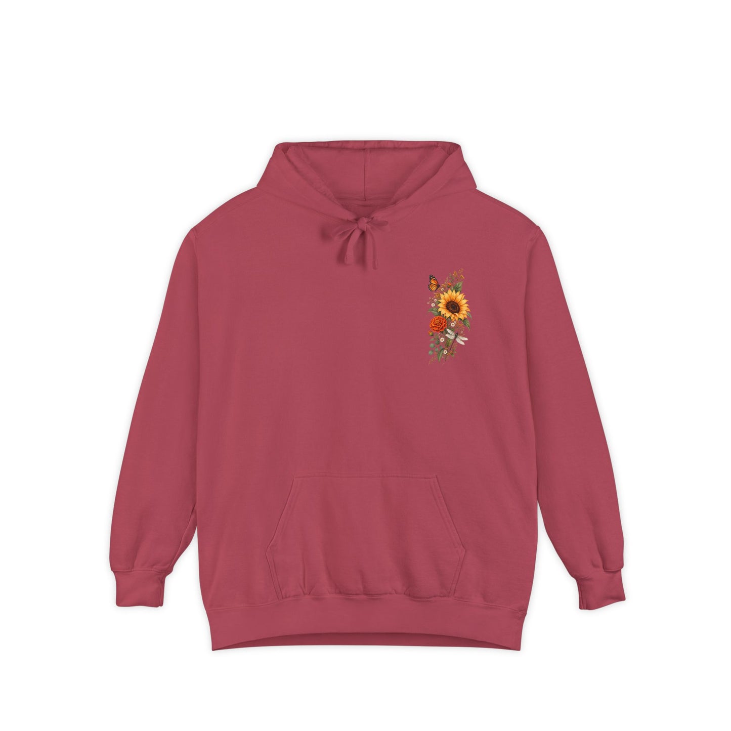 Sunflowers and Marigold Garment-Dyed Hoodie