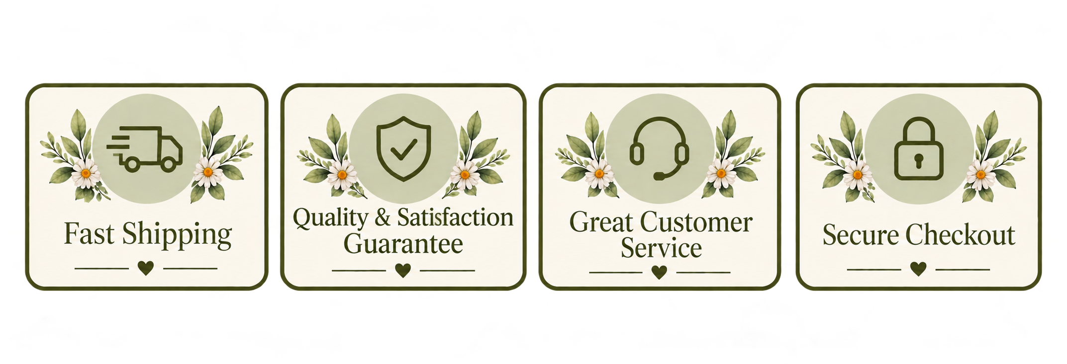 Fast shipping, quality and satisfaction guarantee, great customer service, and secure checkout